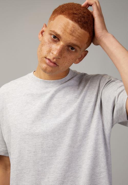 Factorie - Relaxed fit basic T-shirt - grey marle