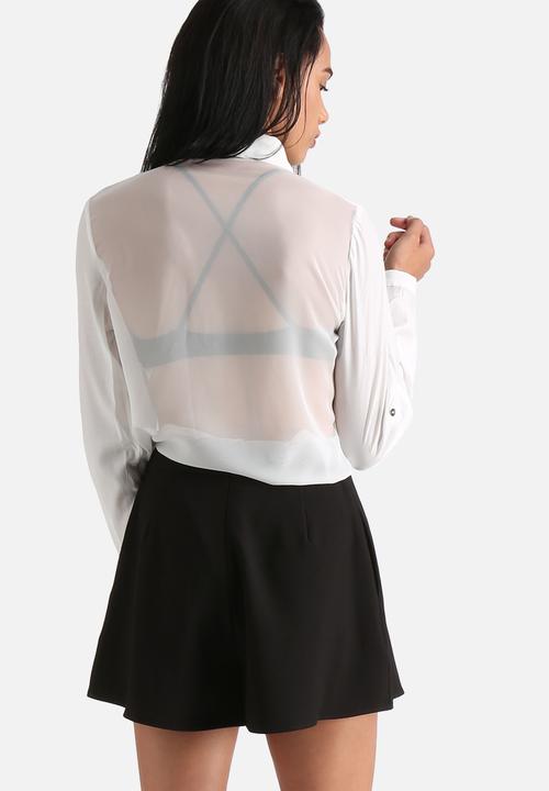 Goldie - Sheerness Blouse with Sheerback