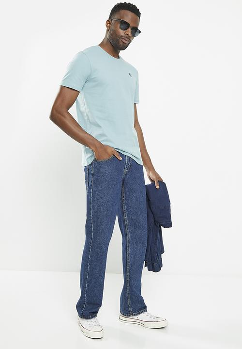 Original Penguin - Flat embroidery tee - light blue