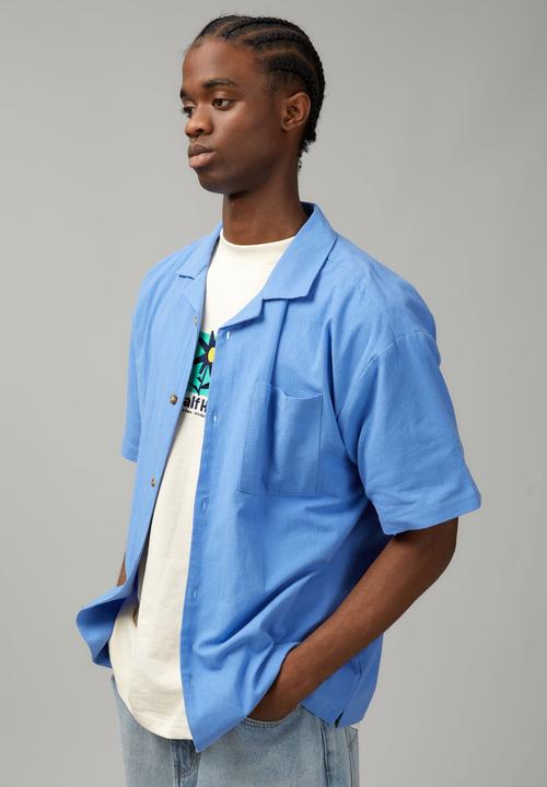 Factorie - Textured street shirt - pale blue