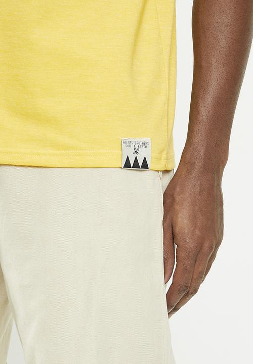 Holmes Bro's - Holmes rainbow tee - bright yellow