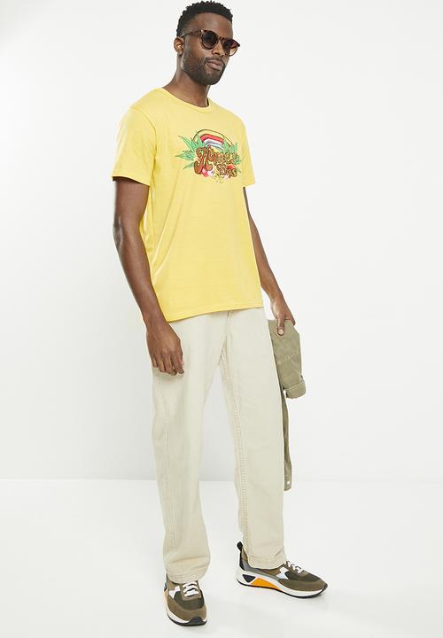 Holmes Bro's - Holmes rainbow tee - bright yellow