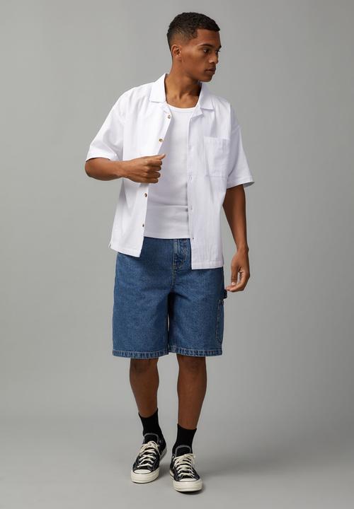 Factorie - Textured street shirt - white
