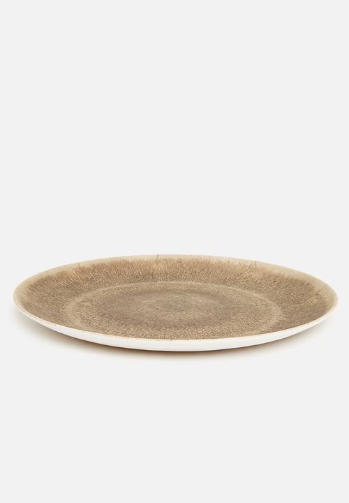Excellent Houseware - Onyx dinner plate set of 3 - multi