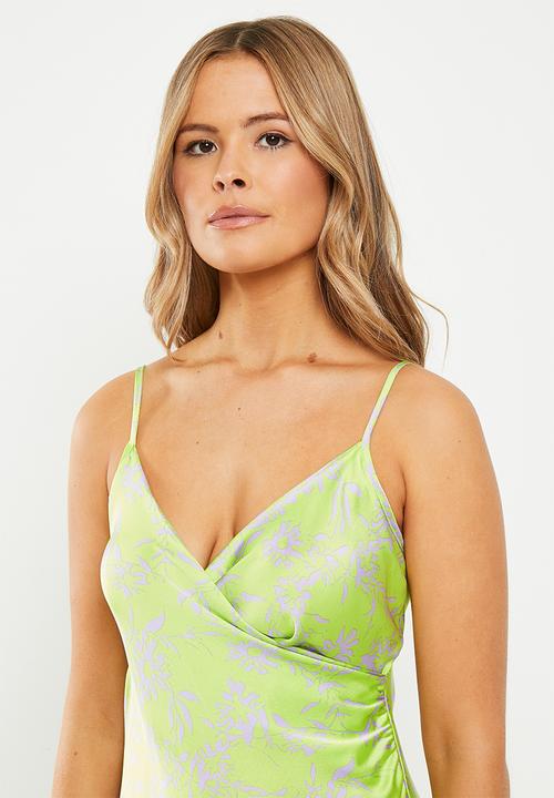 Me&B - The asanda dress - lime & lilac floral