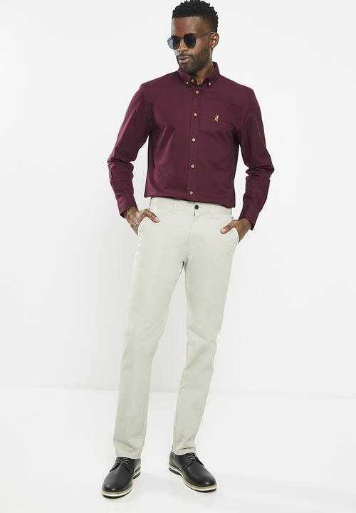 Pringle of Scotland - Pringle jorge tailored fit chinos - stone