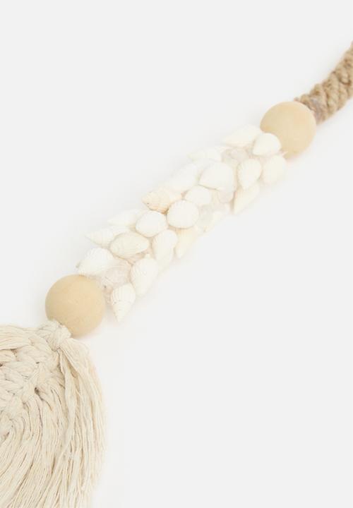 H&S - Wall hanging decor - white