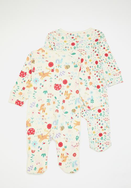 MINOTI - 2 Pack sleepsuits - multi 