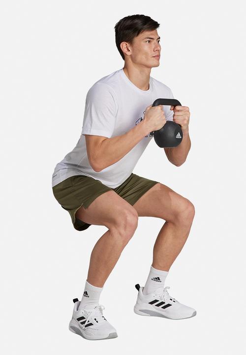 adidas Performance - Train essentials seasonal training graphic tee - white