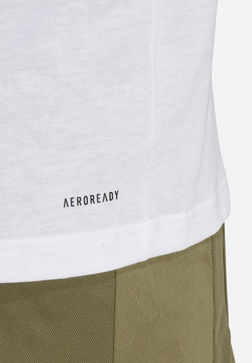adidas Performance - Train essentials seasonal training graphic tee - white
