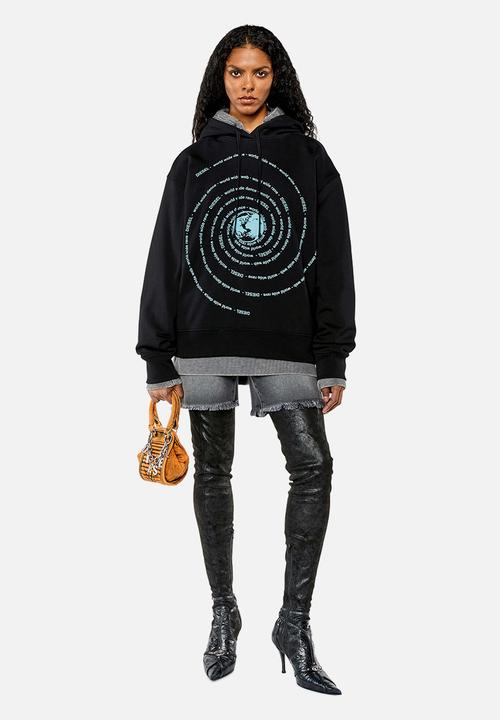 Diesel  - F-maxinne hoodie - black 