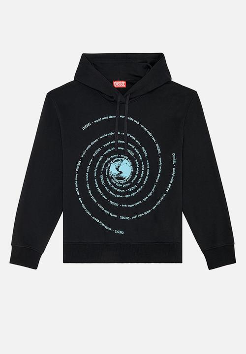 Diesel  - F-maxinne hoodie - black 