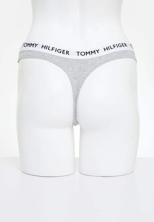 Tommy Hilfiger - Thong th - light grey heather
