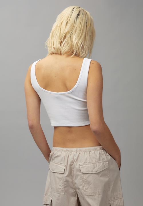 Factorie - Rib corset tank - white