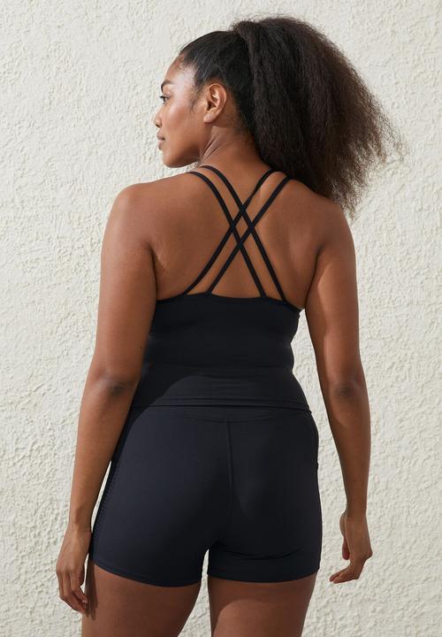 Cotton On - Ultra luxe pocket shortie short - black