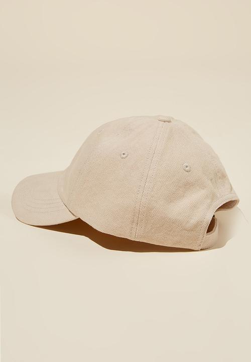 Rubi - Classic dad cap-washed denim/chalk
