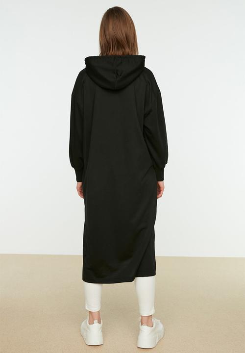 Trendyol - Modest sweat shirt dress - black