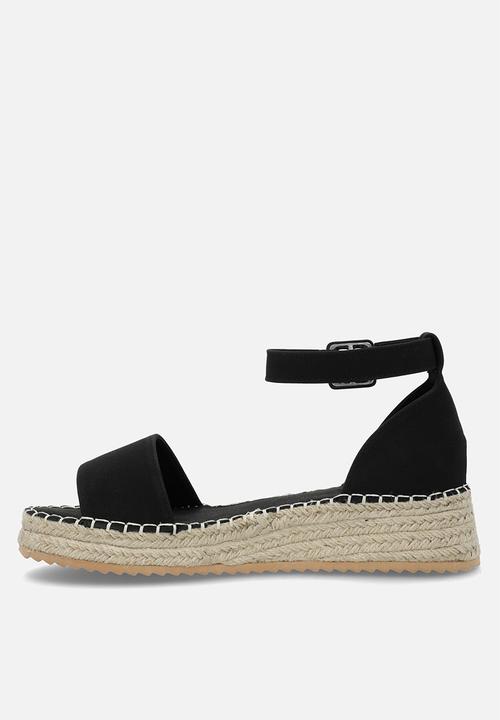 Madison® - Carina flatform espadrille - black