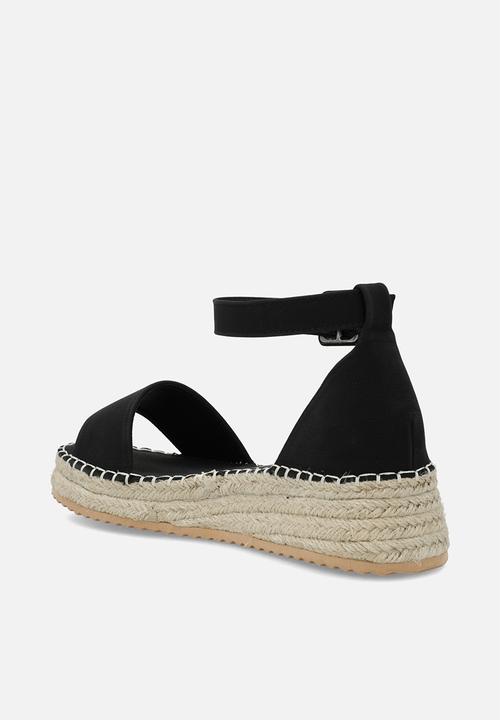Madison® - Carina flatform espadrille - black