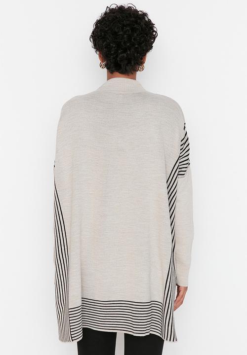 Trendyol - Oversized sweater - stone