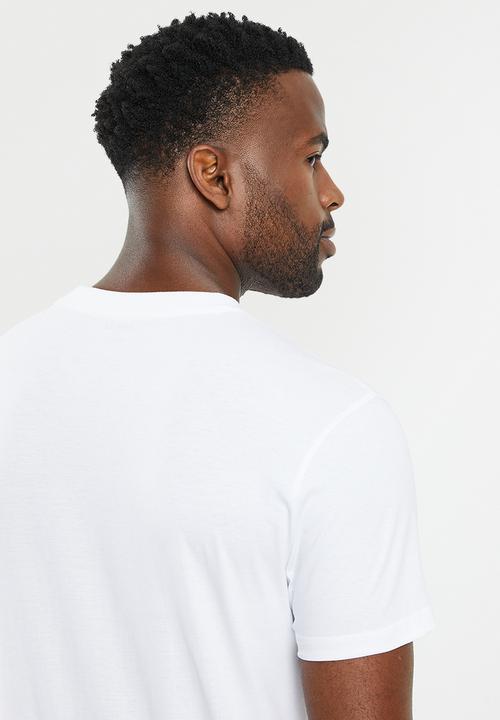POLO - Mens pjc short sleeve  logo tee - white