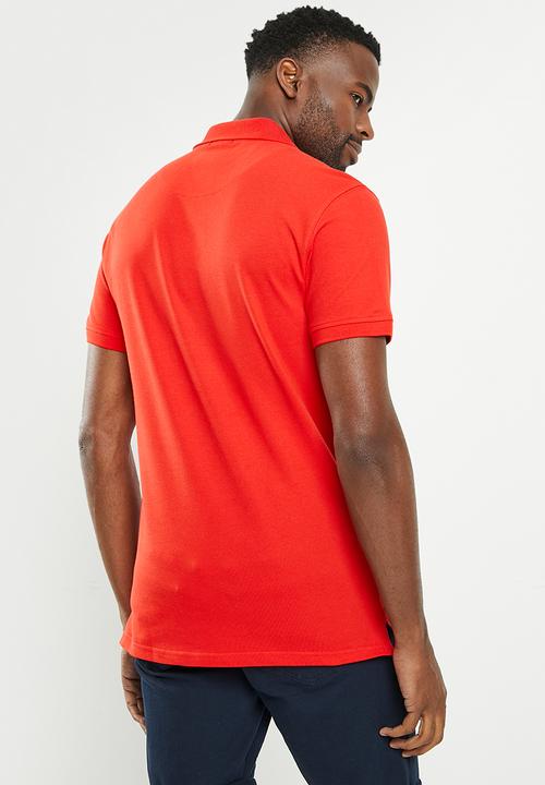 POLO - Mens classic pique short sleeve golfer - orange