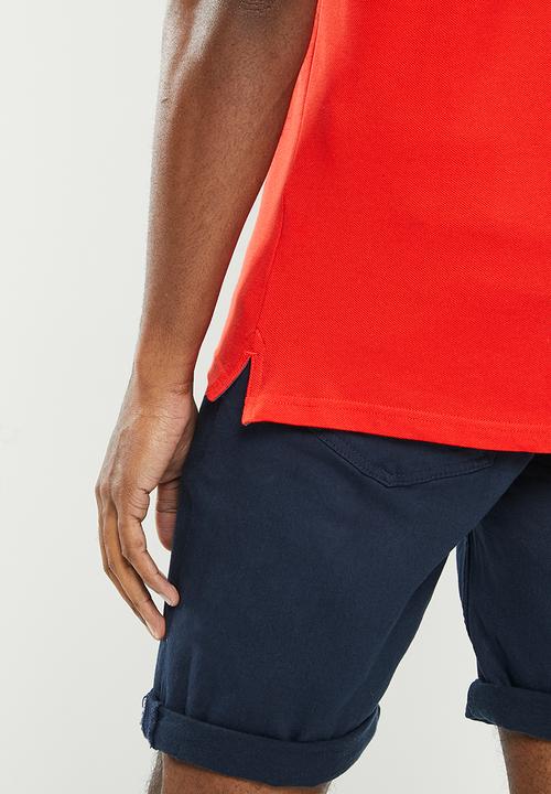 POLO - Mens classic pique short sleeve golfer - orange