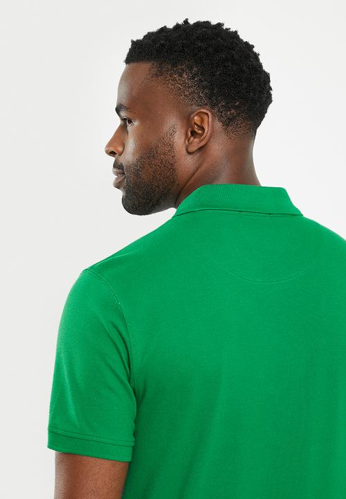 POLO - Mens classic pique short sleeves golfer - bright green