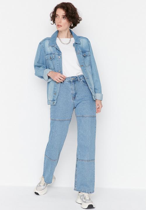 Trendyol - Carpenter jeans - light blue