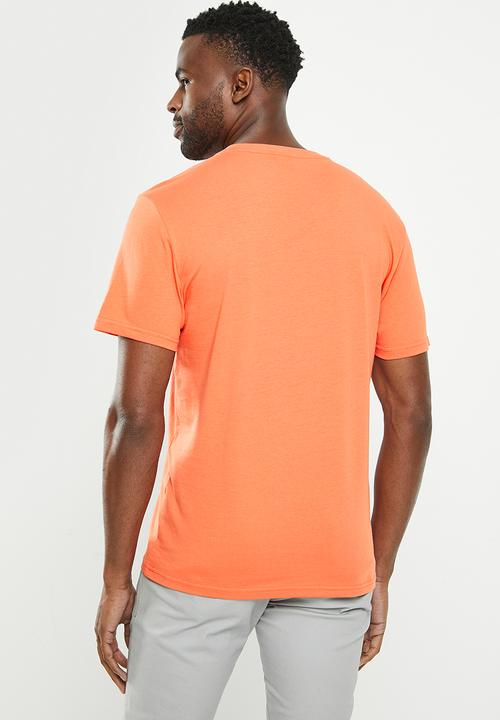 POLO - Mens V-neck short sleeve tee - taupe