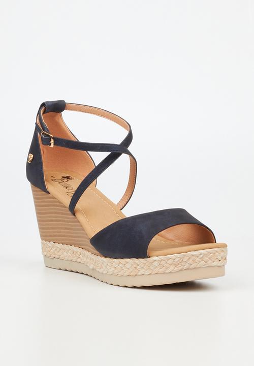 Butterfly Feet - Avery 4 wedge heel - navy