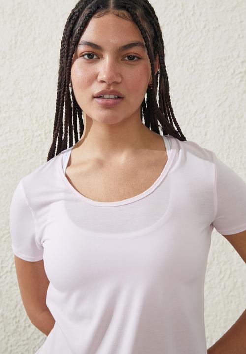 Cotton On - Gym T-shirt - posie pink