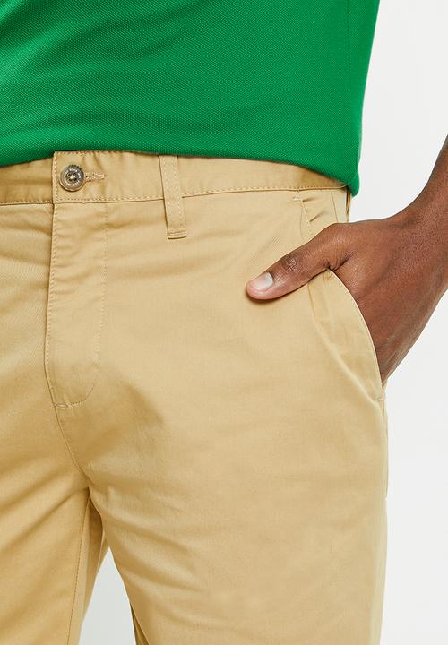 POLO - Mens essential chino short - khaki