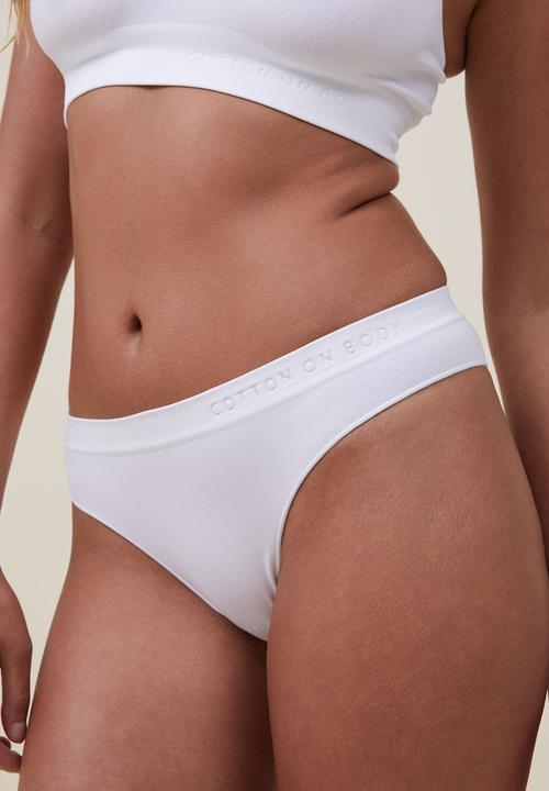 Cotton On - Seamless hipster brasiliano brief - white