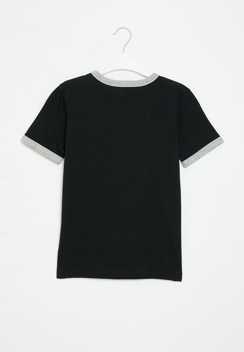 Converse - Teen core ringer tee - black