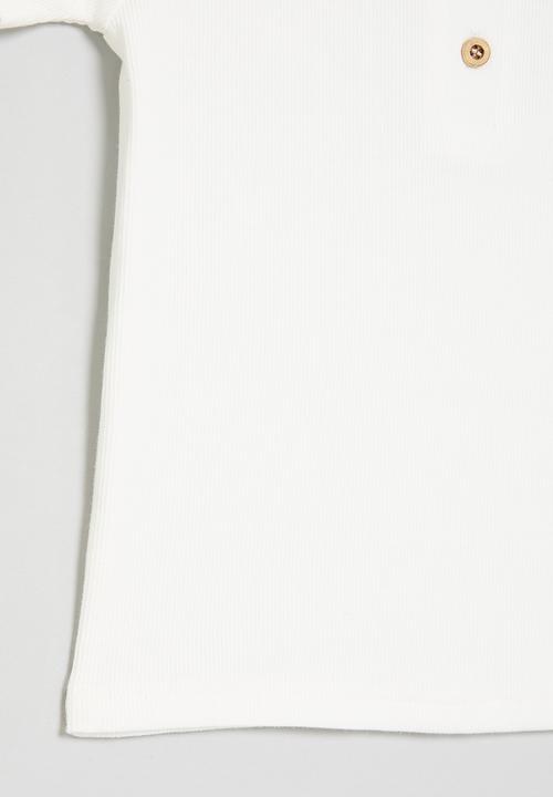 Pop Candy - Henley shirt - white