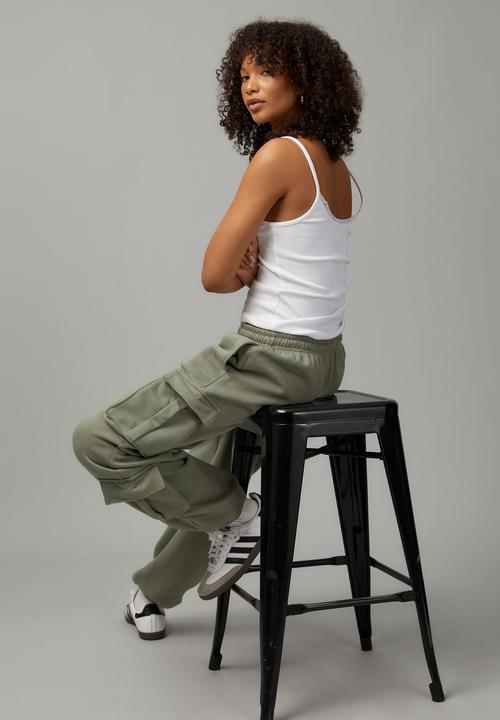 Factorie - Hype cargo trackpant - khaki
