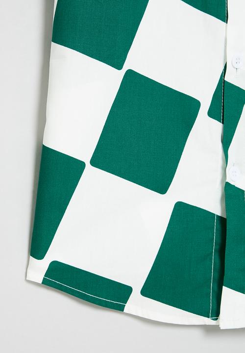 Pop Candy - Check shirt - green