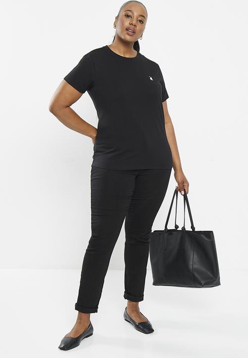 POLO - Plus allie tee - black