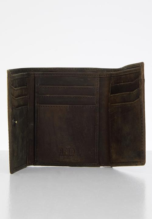 POLO - Hamada trifold wallet - brown