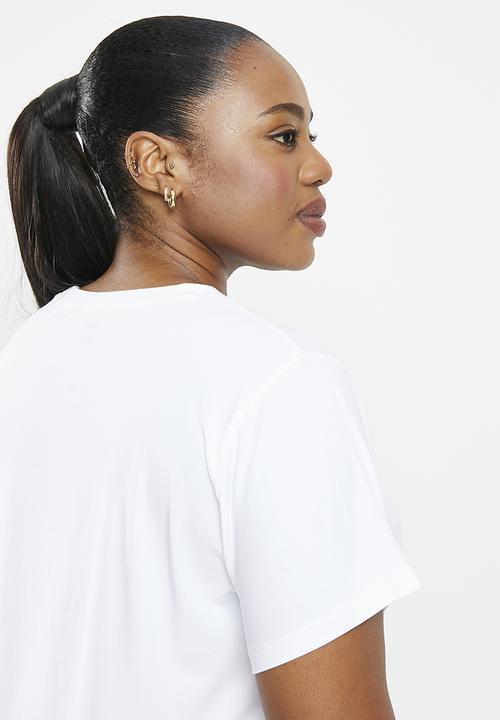 POLO - Plus sadie beaded tee - white