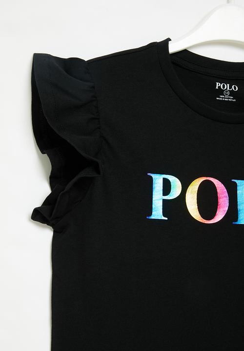 POLO - Girls chelsea printed tee - black