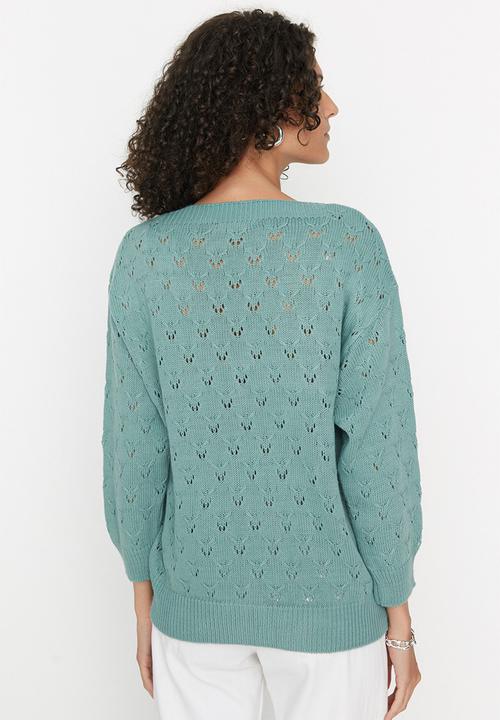 Trendyol - Ajouré cardigan - mint