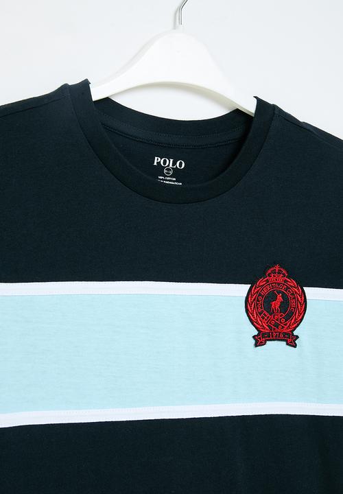 POLO - Boys owen cust & sew crested tee - navy