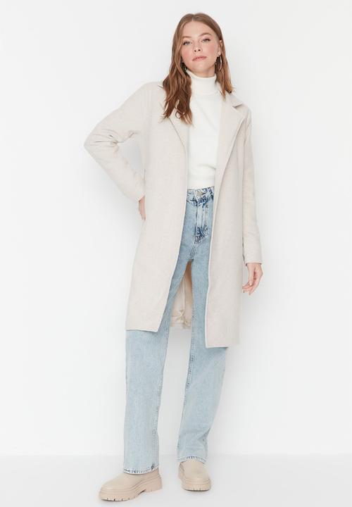 Trendyol - Basic long coat - stone
