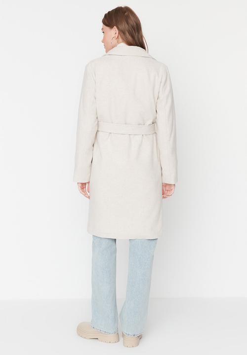 Trendyol - Basic long coat - stone