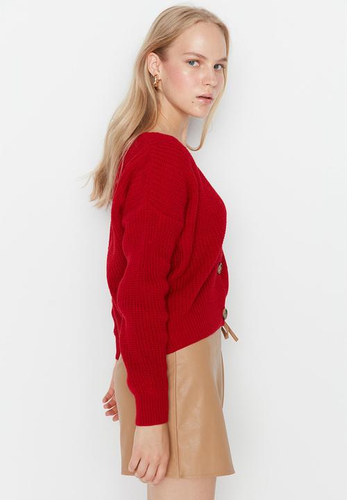 Trendyol - Regular cardigan - red