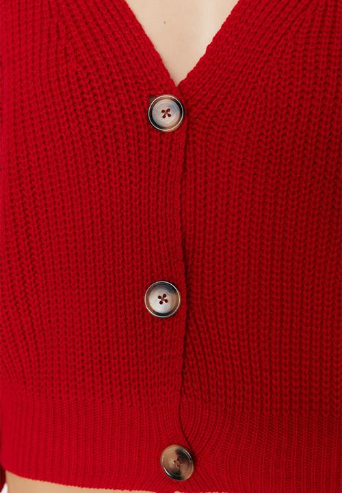 Trendyol - Regular cardigan - red