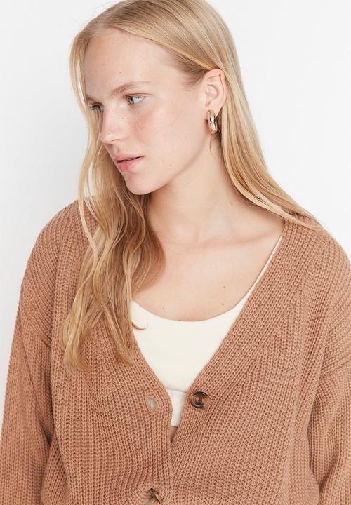 Trendyol - Regular cardigan - camel