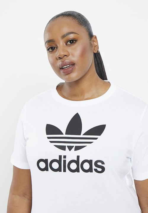 adidas Originals - Plus trefoil t w - white